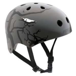  2008 Pryme 8 BMX/Skate Helmet Grey Raven TAT2 X Large 