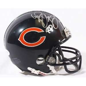  Bernard Berrian Autographed Mini Helmet   Chicago Bears 