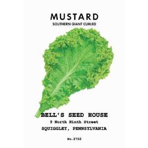  Mustard Southern Giant Curled 20x30 poster