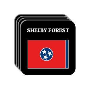 US State Flag   SHELBY FOREST, Tennessee (TN) Set of 4 Mini Mousepad 