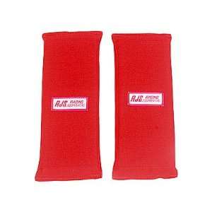  RJS Racing Equipment 70702 4 3IN HARNESS PADS RED 