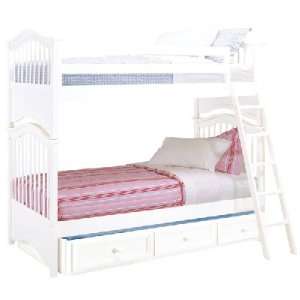  White Classic Bunk Bed Twin / Twin Woodland White 