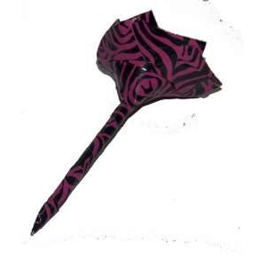   Pen   Functional Gift Idea   Black and Pink Zebra Duct Tape Flower Pen