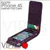 Alligator Skin Leather Case Pouch Flip Cover Holster Apple iPhone 4 4S 