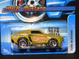 2006 HOT WHEELS 1968 FORD MUSTANG #128 GREEN MINT ON CARD  