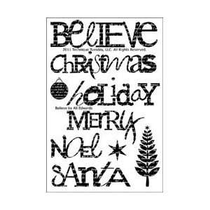  Technique Tuesday Clear Stamps 4X6   Believe Believe: Home 