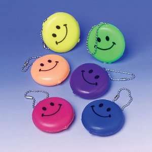  Smiley Face Coin Purse Keychains: Toys & Games