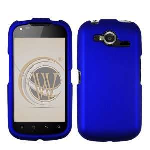  Blue Rubberized Hard Case Cover for AT&T Pantech Burst 