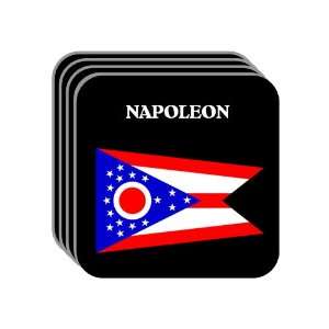  US State Flag   NAPOLEON, Ohio (OH) Set of 4 Mini Mousepad 