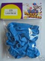25 x 5 latex balloons light blue £ 1 50