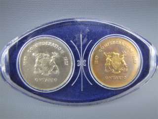 Vintage Ontario 1967 Centennial Mining Coin Set w/ Case  