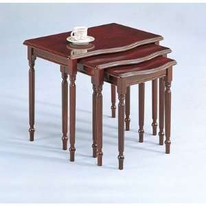  Mossyrock Three Piece Nesting Table in Cherry: Furniture 