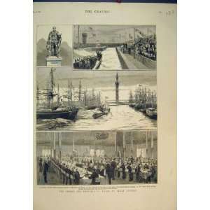  1879 Prince Princess Wales Great Grimsby Dock Ships: Home 