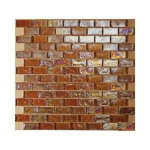   Tesoro Listello 1 x 2 Reflections Jazzy Mosaic Tile