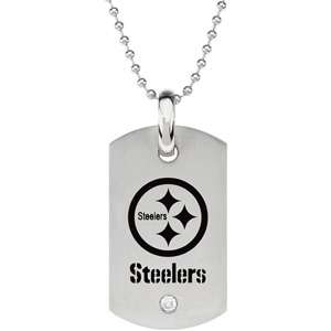NFL FOOTBALL TEAM ST. STEEL DOGTAG NECKLACE W/CHAIN ALL  