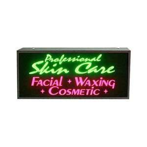  Skin Care Facial Waxing Simulated Neon Sign 16 x 39