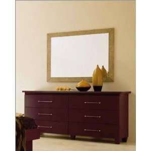   Dresser and Mirror in Dark Cherry Made in Italy 33B84: Home & Kitchen