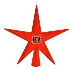   Bengals Football Metal 5 Point Star Christmas Tree Topper Home
