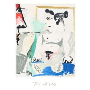   Picasso, Le Pientre Et Son Modele, Plate Signed Estate Lithograph