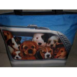  Puppies / Dogs in Car Tote Bag: Everything Else