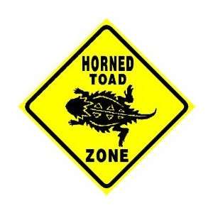  HORNED TOAD CROSSING endangered lizard sign