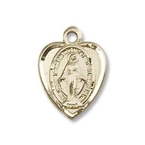  14K Gold Miraculous Medal Jewelry