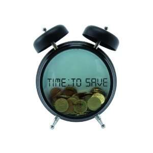   Time Wanted Time to Save Alarm Clock Money Bank: Home & Kitchen