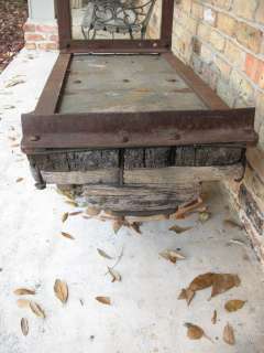   Industrial Factory Warehouse Railroad IceHouse Iron Wheeled Antique