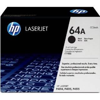 HP LaserJet 10K Black Toner Cartridge Contains One HP LaserJet CC364A 