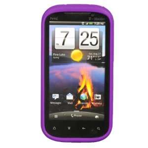  VMG HTC Amaze Soft Silicone Skin Case   Purple Premium 1 