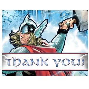  Lets Party By Hallmark Thor The Mighty Avenger Thank You 