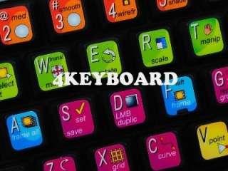 The Autodesk Alias Maya keyboard stickers are compatible with all 