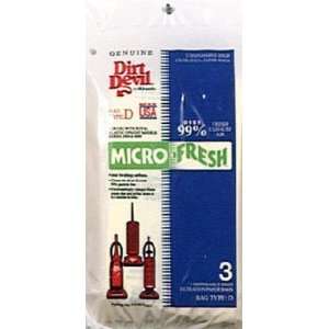   Dirt Devil 3 670075 001 Type D Bags  Microfresh 3 Pack