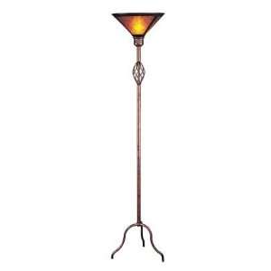  Mica Shade Wrought Iron Torchiere Lamp: Home Improvement