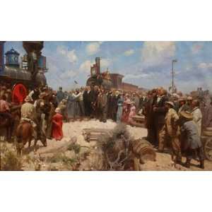  Mian Situ   Golden Spike Ceremony Canvas Giclee: Home 