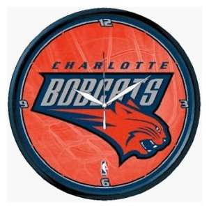  Charlotte Bobcats NBA Wall Clock: Home & Kitchen