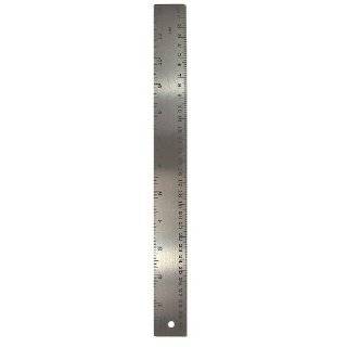 Large Print 12 inch Ruler with Braille illustrated alphabet on reverse 