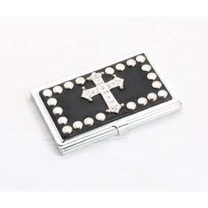   Case Faux Leather with Cross and Chrome Metal Studs: Everything Else