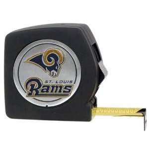   Products St. Louis Rams NFL 25 Black Tape Measure 