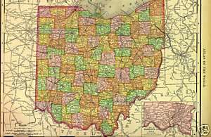 1883 History & Genealogy of MARION County Ohio OH  