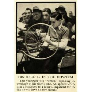  1935 Print BIcycle Race Madison Square Garden Biking 