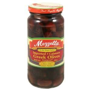 Mezzetta Imported Calamata Greek Olives   6 Jars (10 oz ea)  