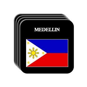  Philippines   MEDELLIN Set of 4 Mini Mousepad Coasters 