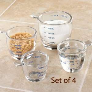  Glass Measuring Cup Set: Home & Kitchen