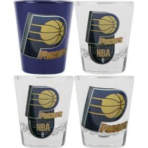 Indiana Pacers 3D Logo Shot Glass Set:  Sports & Outdoors