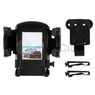 Car Vent Mount Stand+Black Charger Accessory Kit For Apple iPhone 4 4G 