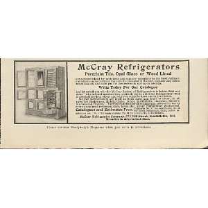  1907 McCray Refrigerator Kendallville IN Print Ad (12776 