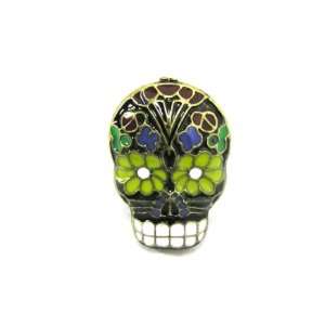   Adjustable Black Floral Gothic Voodoo Skeleton Punk Fashion Jewelry