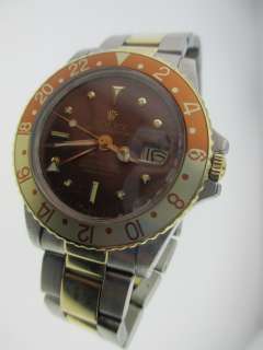 Rolex GMT Master Brown Root Beer Steel & 18K Yellow Gold 2 Tone Dial 
