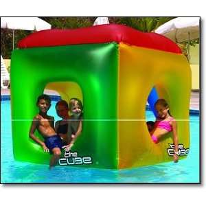    THE CUBE FLOATING HABITAT INFLATABLE POOL FLOAT: Toys & Games
